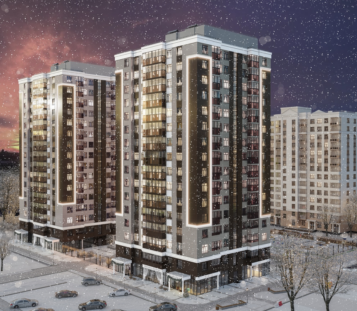 Квартира для пары успешных людей в квартале «Булгаков»