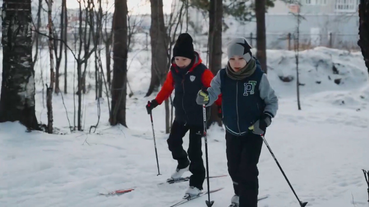 Катаемся на лыжах в парке «Severin»